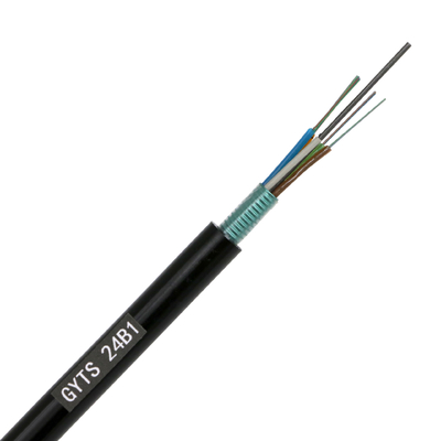 G652d کابل فیبر نوری زره ​​دار تک حالته استفاده در فضای باز Gyts 2 - 288 Core