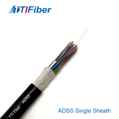 ADSS 6 12 24 48 Core کابل فیبر نوری فضای باز OEM ODM موجود
