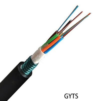 GYTS Multi Loose Tube 24 36 48 Core کابل فیبر نوری کانال هوایی زره ​​پوش