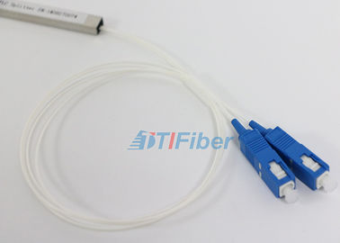تقسیم کابل فیبر نوری PLC نوع لوله 1X2 با اتصال SC / PC