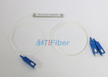 تقسیم کابل فیبر نوری PLC نوع لوله 1X2 با اتصال SC / PC