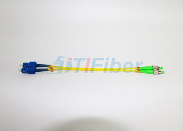 کابل فیچر نوری دو حالته تک سیم با اتصالات FC / PC به SC / PC