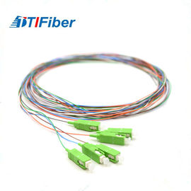 فیبر نوری فیبر نوری کابل تک حالته SC-SC 12 رنگ PVC / LSZH فشرده سازی نوع