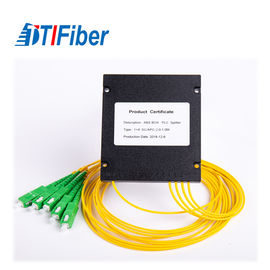 فیبر نوری سیستم FTTX شکاف 1x4 SC / APC ABS Box PLC 1260-1650 طول موج عملیاتی