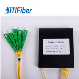 فیبر نوری سیستم FTTX شکاف 1x4 SC / APC ABS Box PLC 1260-1650 طول موج عملیاتی