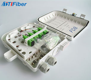 جعبه ترمینال فیبر نوری ABS Material 8 هسته IP68 دیوار ضد آب نصب شده است