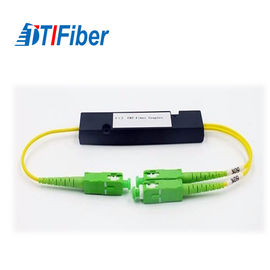 ABS Type PLC فیبر نوری تقسیم Singlemode 1X2 FTTX سیستم برنامه