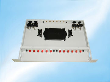 ورق فولادی نورد سرد ثابت جعبه خاتمه فیبر نوری با ساختار استاندارد 1U / 2U / 3U / 4U
