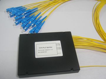 تقسیم فیبر نوری 1 × 16 PLC برای شبکه نوری منفعل