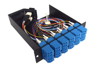 12 SC اتصالات ضد تکان دهنده MPO Patch Panel برای سیستم کابل کابل