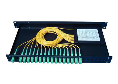 اسپلیت فیبر نوری 1 × 32 PLC Singlemode با اتصالات فیبر SC / APC