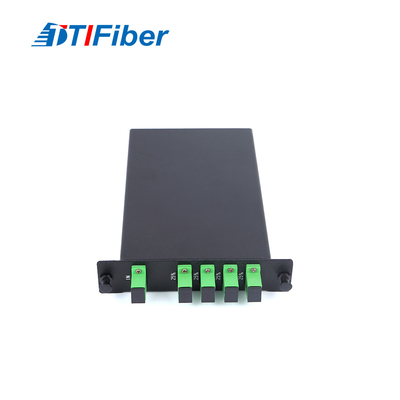جعبه تقسیم کننده 1 * 4 نوری SC / APC Fiber PLC با نوع درج