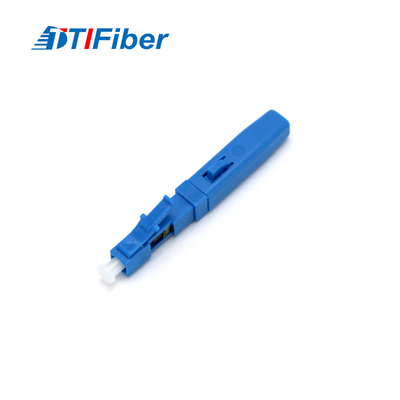 Ftth Drop Cable Optical Fast Connector LC Single Mode Blue Field Assembly