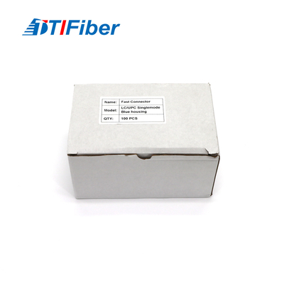 Ftth Drop Cable Optical Fast Connector LC Single Mode Blue Field Assembly