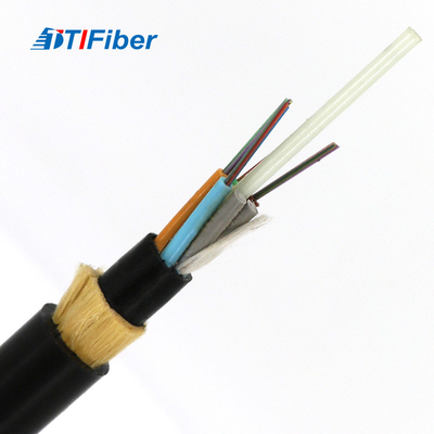 FTTH Adss 6 12 24 48 Core Fiber Optic Cable Black