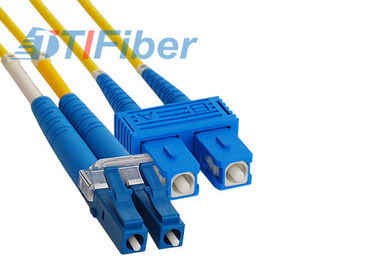 LC تا SC فیبر نوری Patch Cord Single mode فیبر نوری Patch برای شبکه FTTH
