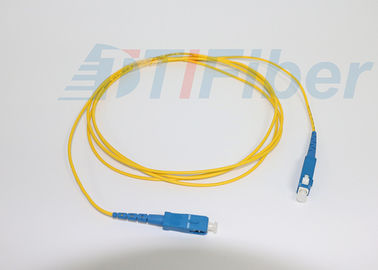 حالت تک سیم کابل فیبر پچ SC / UPC Simplex برای شبکه FTTH ، طول سفارشی