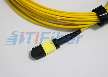 بند ناف فیبر نوری Single کد 12 12 MPO با اتصال LC / UPC