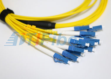 بند ناف فیبر نوری Single کد 12 12 MPO با اتصال LC / UPC