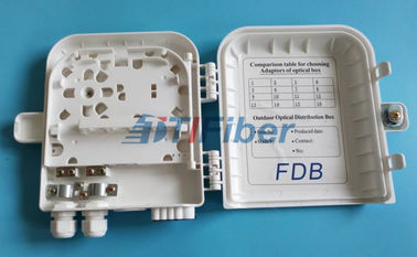 جعبه تقسیم فیبر نوری PLC 8 پورت PLC جعبه توزیع در فضای باز نصب شده است