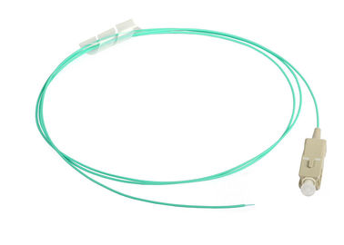 SC UPC OM3 50/125 فیبر نوری Pigtail Aqua فیبر نوری Pigtail برای شبکه