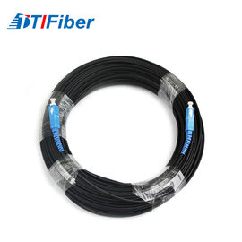 سیمپلکس FTTH Drop Cable SC/UPC فیبر نوری پچ سیم با ژاکت سیاه/سفید LSZH