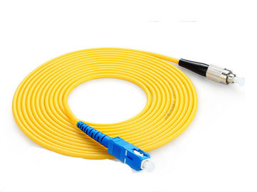 کابلهای حالت تک فیبر نوری فیبر زرد G657A1 / A2 کابلهای حالت تک ماده ABS
