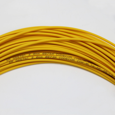 Uniboot LC Fiber Jumper 1M LC UPC به LC UPC تک حالت G657.A1 BendInsensitive 2mm LSZH از دست دادن کم 0.15dB سیم پیچ فیبر