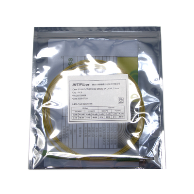 CATV مخابرات 3mtrs FC SC APC 9 / 125um پرش کم ورودی از دست دادن پیچ کابل