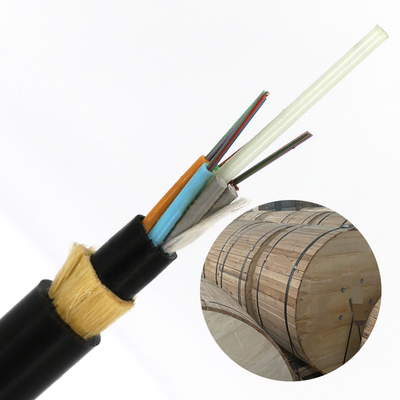 Outdoor FTTH Fiber Optic Cable ADSS 2 4 6 8 12 24 48 72 96 Core Span Aerial Fibre Optical Cable