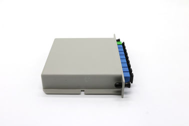 کانکتور شکاف فیبر نوری FTTH 1x8 PLC Box SC / UPC اتصال درج نوع برای شبکه های CATV