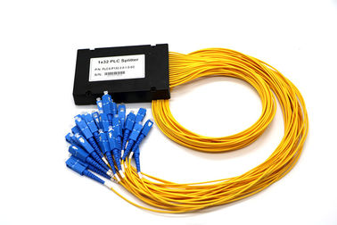 تقسیم کابل نوری دیجیتال PLC ، شکاف سیم نوری ABS 1 * 32 برای شبکه