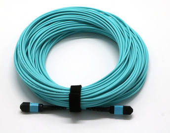 فیبر نوری OM3 Patch Cord MPO Trunk Cable اتصال زن UPC / APC جلا