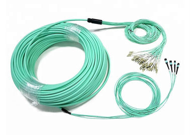 سفارشی 48-96 فیبر نوری پچ کابل OM4 MTP / MPO 3 متر با اتصال LC