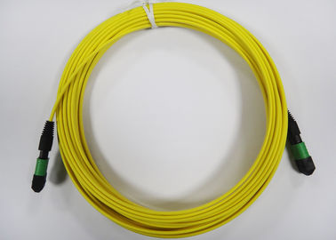 کابلهای وصله فیبر نوری Flat / Round MPO / MTP برای کابل فیبر نوری 12core
