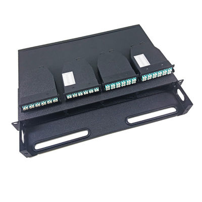 فیبر نوری فیبر نوری SC 2 Port Mpo Cassette Patch Panel نوع کابل فیبر پچ پنل
