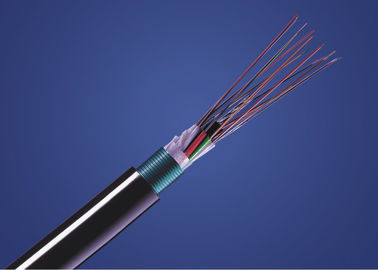سیستم ارتباطی طولانی کابل فیبر غلاف PE با عضو فلزی