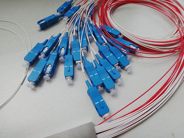 تقسیم کننده فیبر نوری 1 × 16 PLC با بسته بندی لوله های فولادی