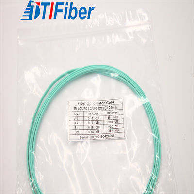 کابلهای فیبر نوری دوبلکس انواع اتصال دهنده 2.0MM OM3 قطر LC / UPC-ST / UPC