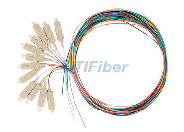 فیبر نوری Pigtail Multimode ST UPC برای صفحه فیبر وصله ای و آداپتور فیبر
