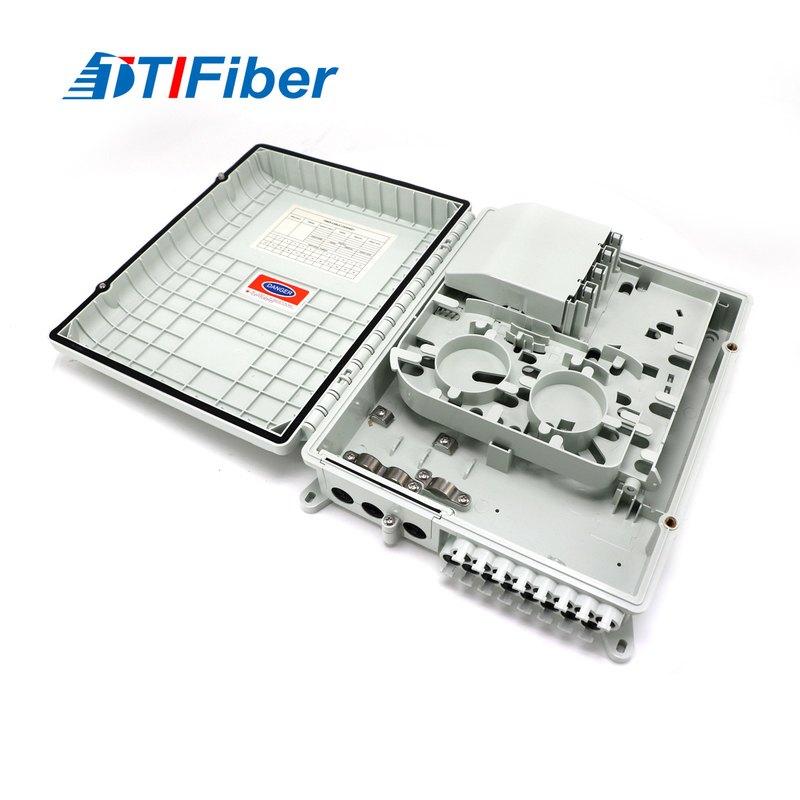 در فضای باز FTTH 16 هسته خالی با بارگذاری کامل جعبه توزیع فیبر نوری مواد ABS