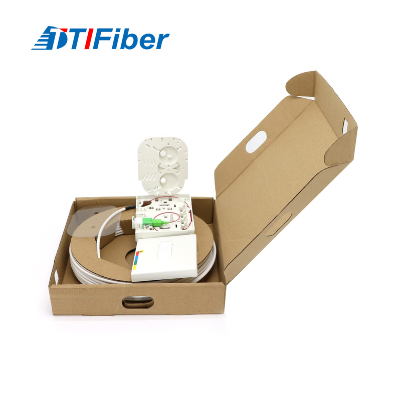 پچکورد فیبر نوری تک حالته FTTH فضای باز داخلی با جعبه ترمینال OTO